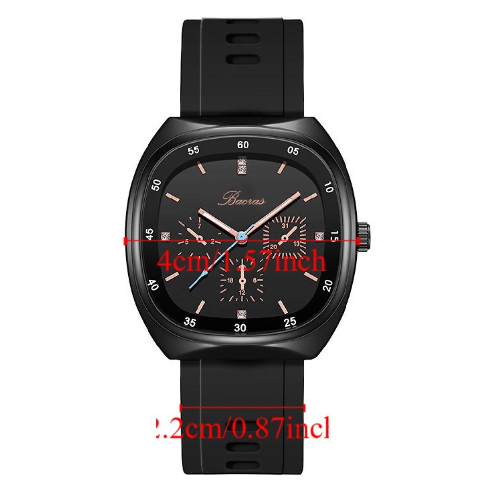 Waterproof Men Imitation Needle Watch Square Couple Watch Fashion Women Quartz Watch  for Women Men