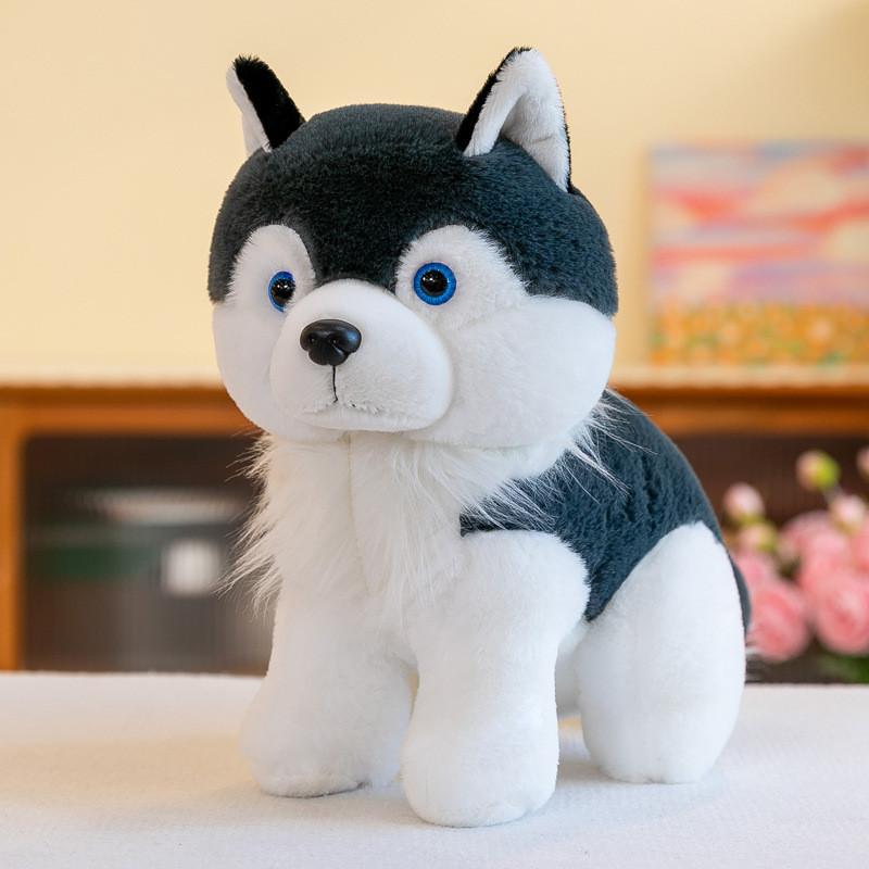 

Игрушка Плюшевый Хаски Мультяшный Чучело Животное Кукла Сон Украшение Детский Подарок День Рождения Dark Gray,35cm