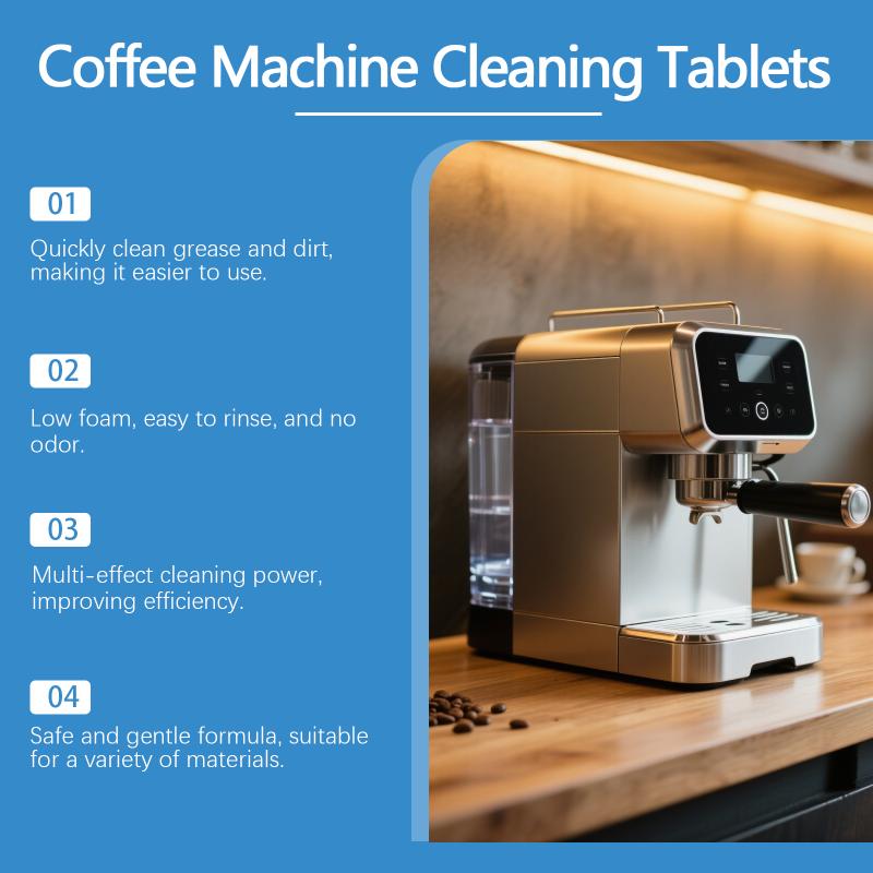 Jakehoe Coffee Machine Cleaning Tablets Universal Type Coffee Stain Dirt Remover Daily Clean Household Coffee Maker Tablets
