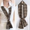 New Silk Scarf Women's Small Long Narrow Silk Scarf Spring and Autumn Scarf Professional Temperament Scarf Shirt Accessories Tied Bag Headband