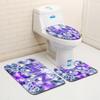 Weihnachts-Badezimmer-Bodenmatte Toilette Dreiteiliges Set