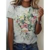 3D Printed T-shirt, Casual Round Neck Short Sleeve Top, Suitable for Spring and Summer, Women's T-shirt, Great Gift for Women