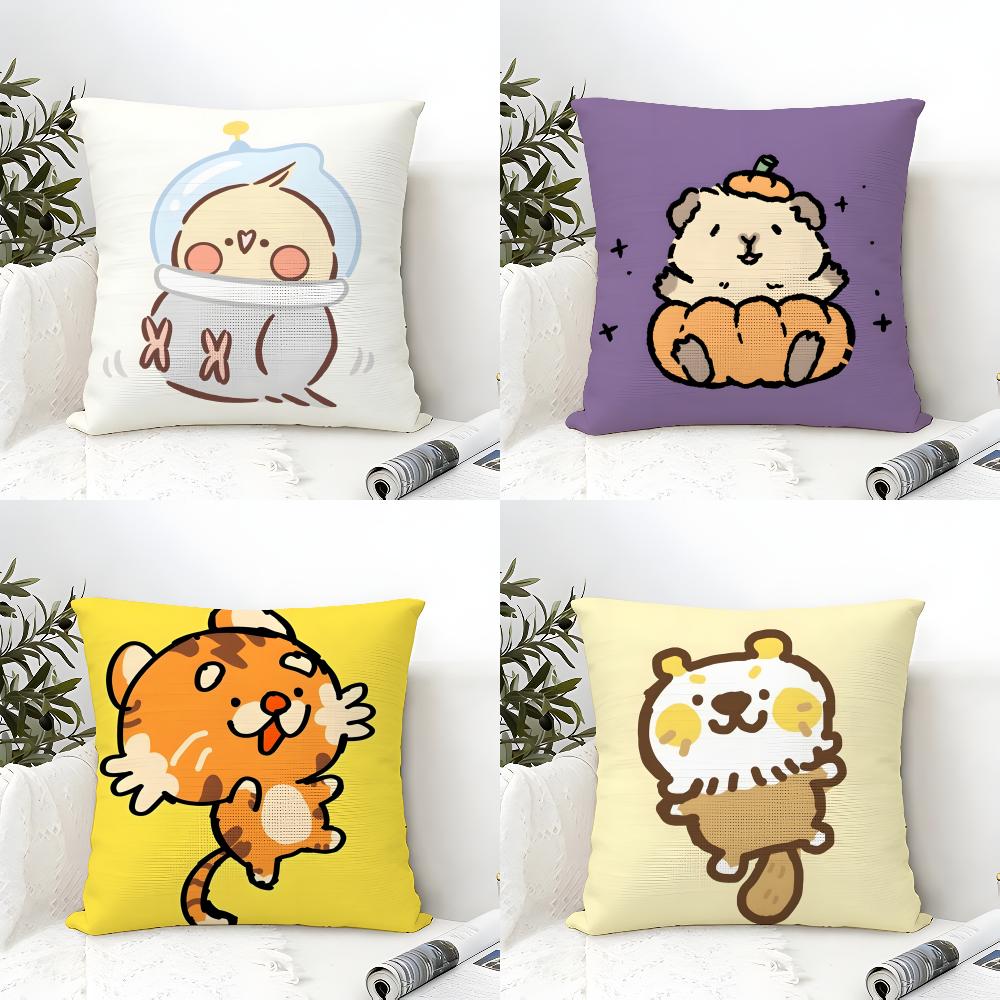 Fantasy Cartoon Colorful Animal Patterns Pillow Case Home Living Room Decoration Linen Pillowcover Pillow Cases Cushion Cover