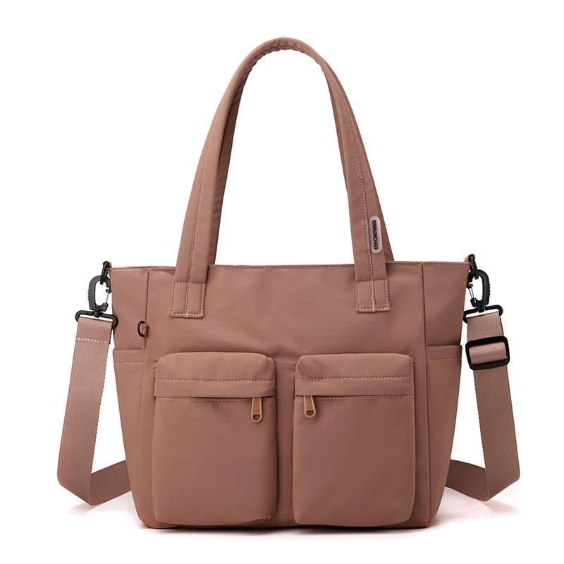 

Нейлоновая сумка-тоут большой вместимости, женская многофункциональная сумка через плечо розовый