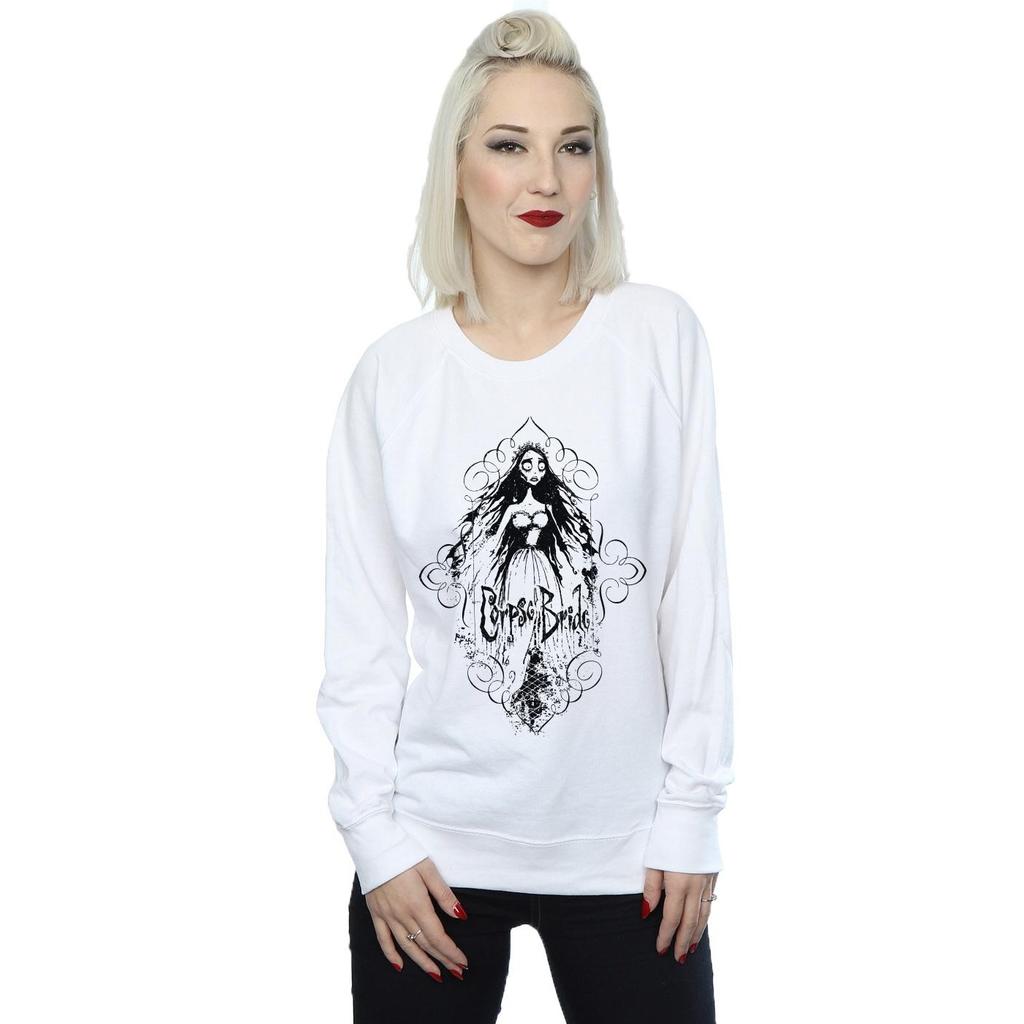 Corpse Bride Womens/Ladies Sketched Bride Sweatshirt