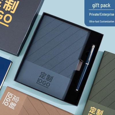 A5 Business Gift Set: Soft Leather Office Diary & Stationery Notebook