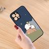 Cute BuBu DuDu Phone Case Black Matte For IPhone 16ProMax 15 13 12 11 14 Pro Max Mini Plus SE2020 XS Max XR Cover