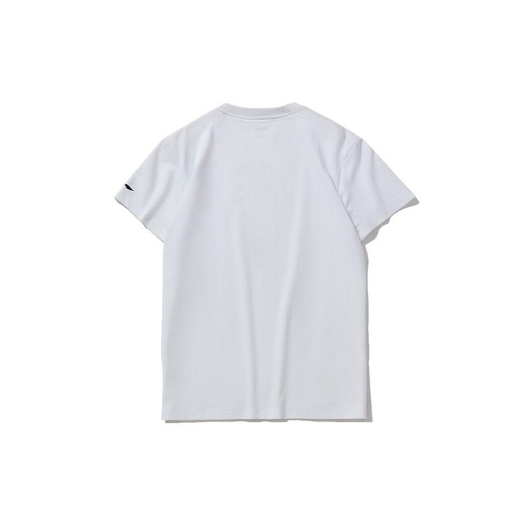 Li Ning Sports Basketball Collection T Shirts Men's White Crew Neck Moderate Straight Fit AHSQ511-1