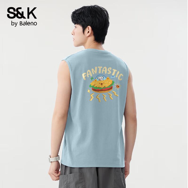 Мужская хлопковая майка Baleno серии S&K JPB Бургер Щенячий L