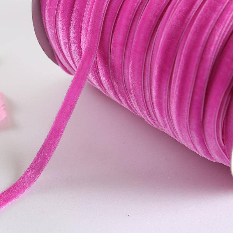 Высококачественная односторонняя бархатная лента для швейной фурнитуры