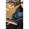 Veste Biker Moto Style Américain en Similicuir pour Femme Coupe Ample
