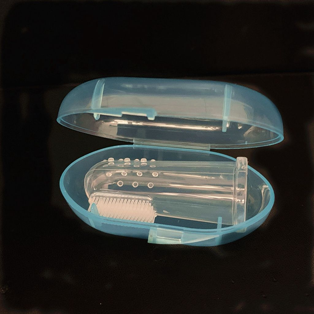 

Мягкая щетина для чистки пасти питомца, зубная щетка-напальчник для питомца, уход за зубами от зубного камня, зубная щетка для собаки синий