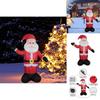 Färgglad Uppblåsbar Jultomte Med LED-lampor För Festlig Utomhusdekoration