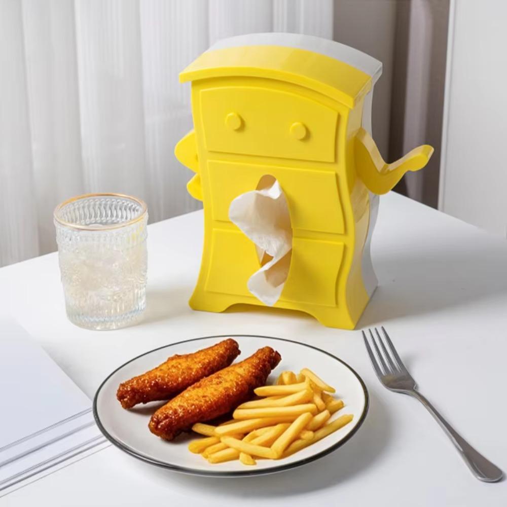 Detachable Facial Tissue Box Plastic Tissue Dispenser High-end Use Napkin Storage Box Countertop