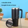 20oz/30oz Stainless Steel Thermos Mug With Straw Car Insulated Cup Tumbler for Outdoor Sports Keeps Cold and Heat Thermal Mug