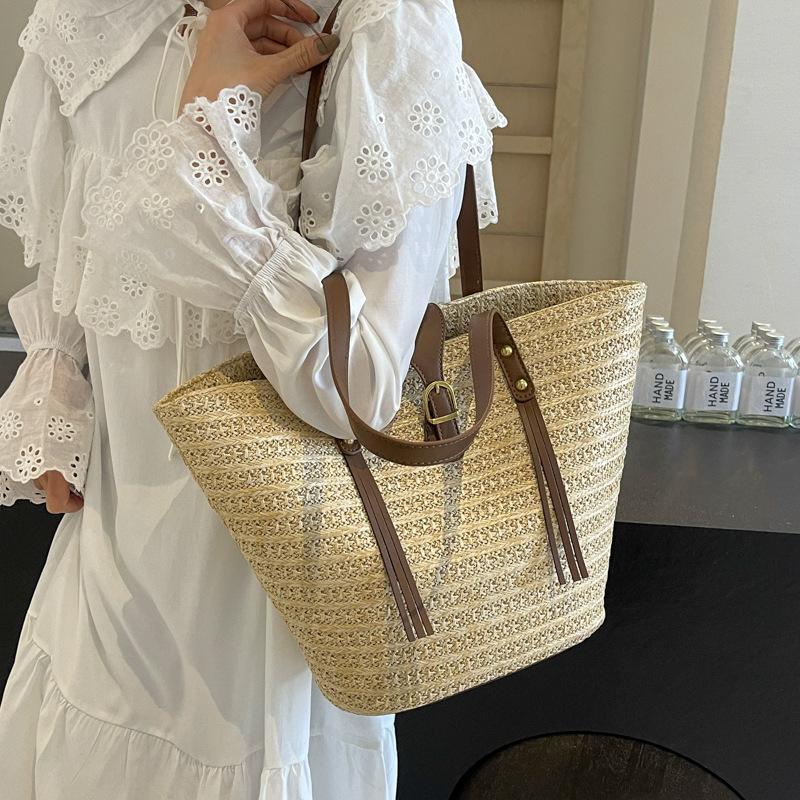 Bolsa de Grande Capacidade Bolsa Feminina Bolsa de Praia Feminina Bolsa Nova de Ombro Bolsa Grande Bolsa Tote Portátil