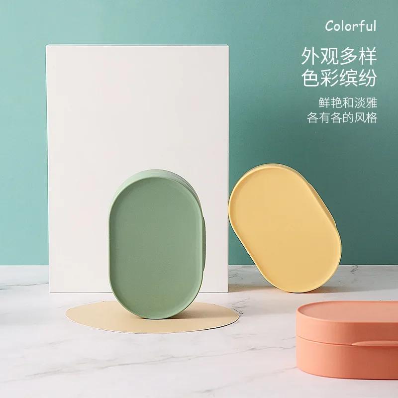 Travel Soap Box Portable Creative Waterproof with Cover Plastic Bathroom Storage Sealed Box Bathroom Accessories  Soap Dish