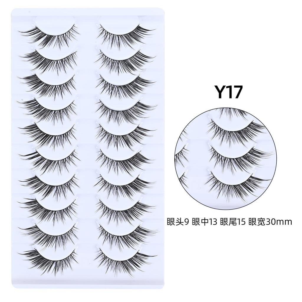 Whole One-piece False Eyelashes Hard Stems Natural Thick COS Thai Makeup Little Devil Daily 2026