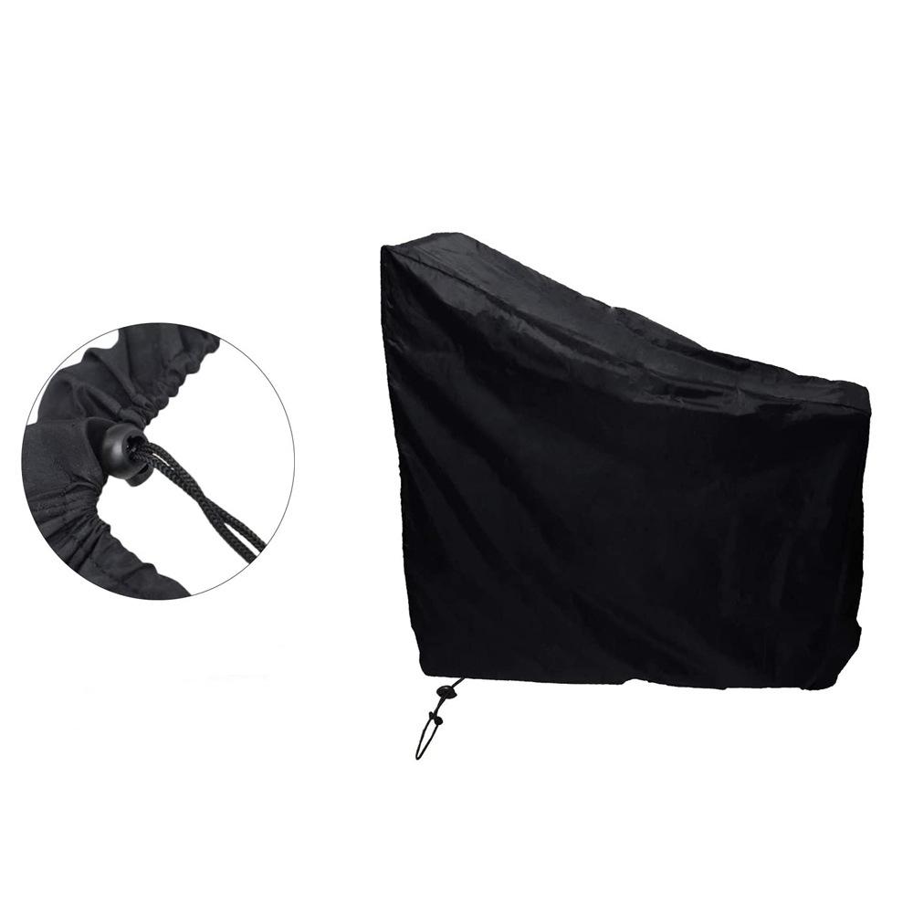 Multi-Function Exercise Bike/Spinning Cover, Indoor & Outdoor Waterproof Dustproof, Black Furniture-Grade Bicycle Protector