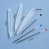 1set Including 3pcs Handmade Pen Silicone Mold DIY Epoxy Resin Pen Holder Resin Casting Mold Transparent Ballpoint