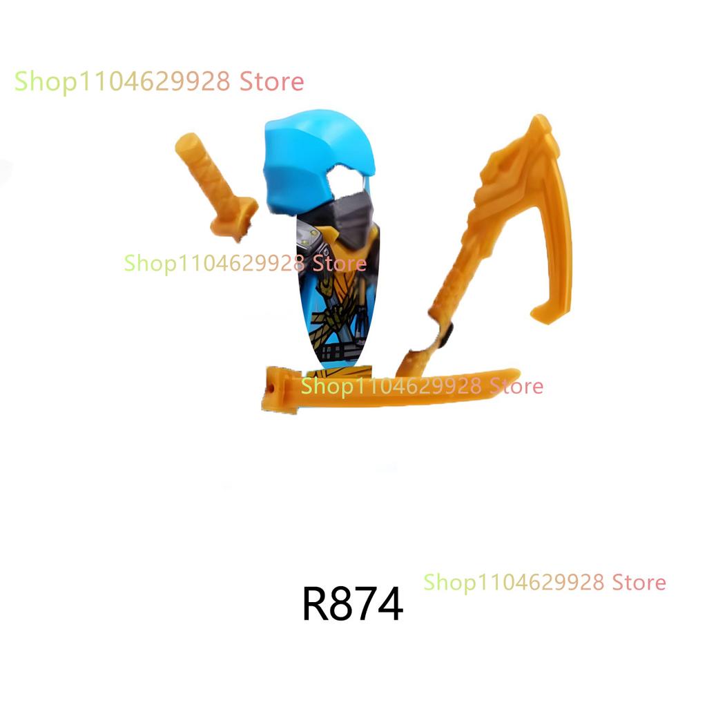 Ninja Themed Building Blocks Set With Dragon And Cartoon Characters Kids DIY Assembly Gift Toy