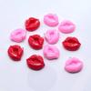 10pcs Valentine's Day Red Lips Resin Charms European Fashion Sexy Women Earring Necklace Pendant Accessory DIY For Jewelry Make