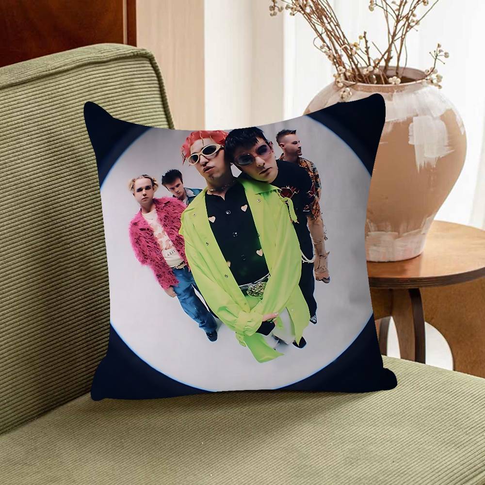 Fontaines D.C Pillow Covers Cartoon Sofa Decorative Home Double-sided Printing Short Plush Cute Cushion Cover