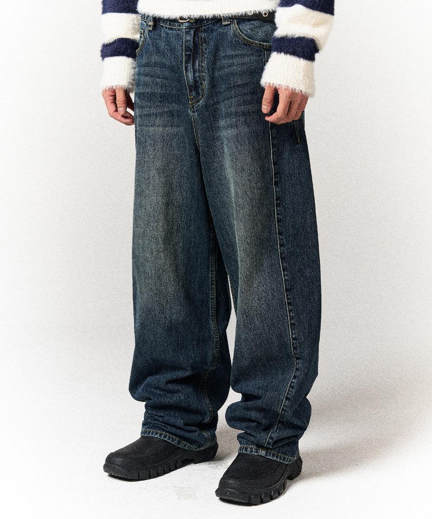 SLOWACID Refined Essential Wide Denim Pants [Blue]