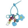 Creative Candy Color Flower Heart Pendant Keychain Cute Small Flower Key Ring Bag Pendant Accessories Purse Accessories
