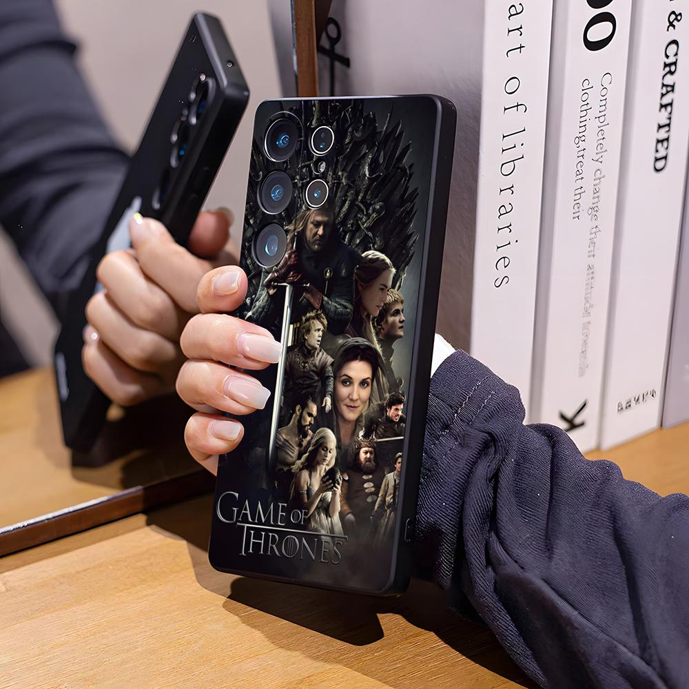 T-Thrones-Tv-Game Phone Case For Samsung S26 Ultra S25 Edge Ultra S23 S22 S21 S20 Ultra Plus S24 Fe Glass Cover