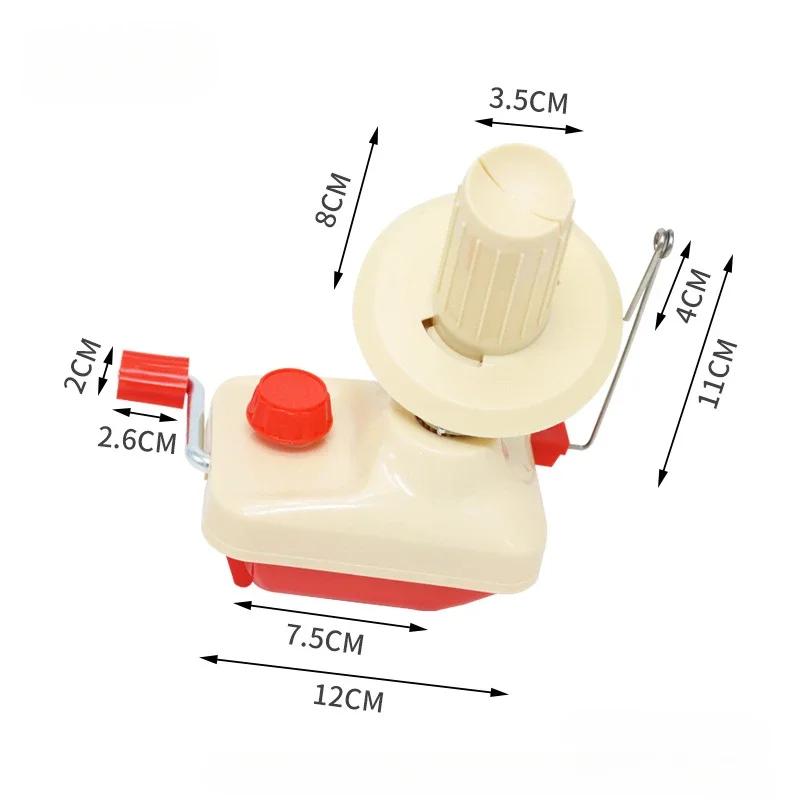 Manual Portátil Lã de Fibra para DIY Costura Fazendo Bola de Fio Operado à Mão Enrolador de Fio Meada de Linha Cabo Máquina Enroladora
