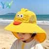 1-10 STuks Zomer Kinderen UV Bescherming Zon Hoed Baby Peuter Bucket Hoed Brede Rand Ademend Buiten Pet voor Jongens Meisjes