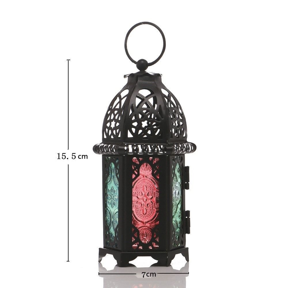 Transparent Glass Candle Holder Home Decoration Wind Lantern Decor  Coffee Shop