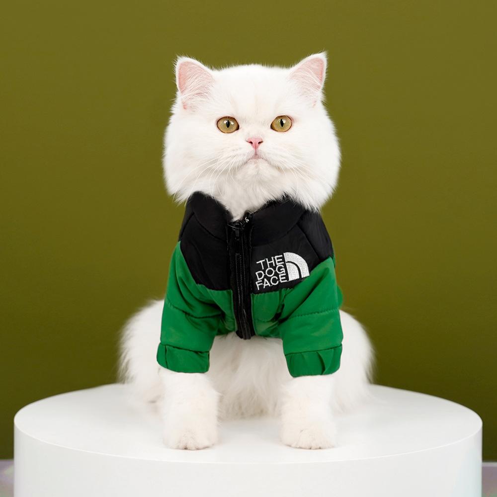 Pet Dog Cat Clothes Autumn and Winter Warm Cotton Coat Down Jacket Teddy Large, Medium and Small Dog Supplies