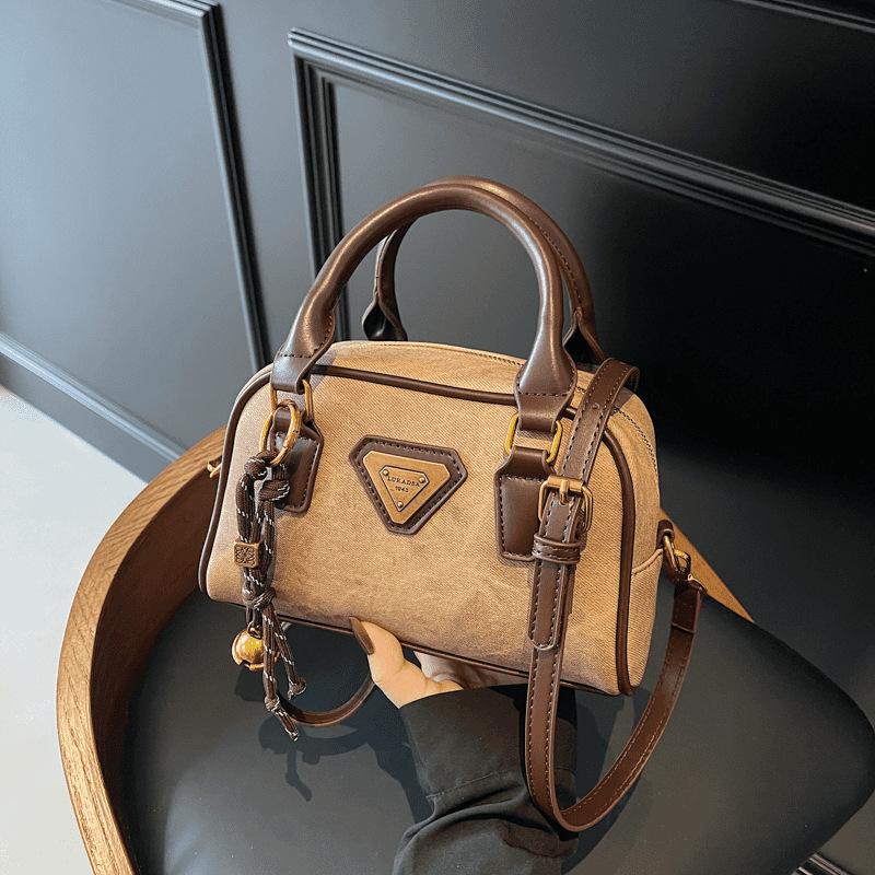 Сумка нишевого дизайна высокого класса женская новая весенняя ретро сумка-мессенджер Maillard портативная сумка для боулинга коричневый