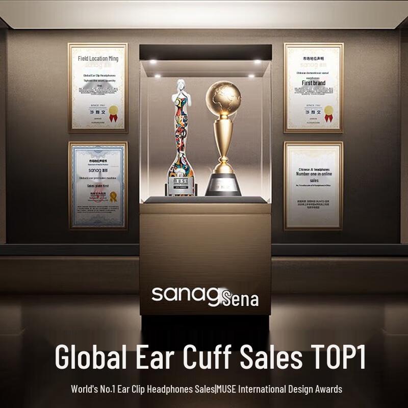 SANAG F60 Open-Ear Clip-On Bluetooth Headphones