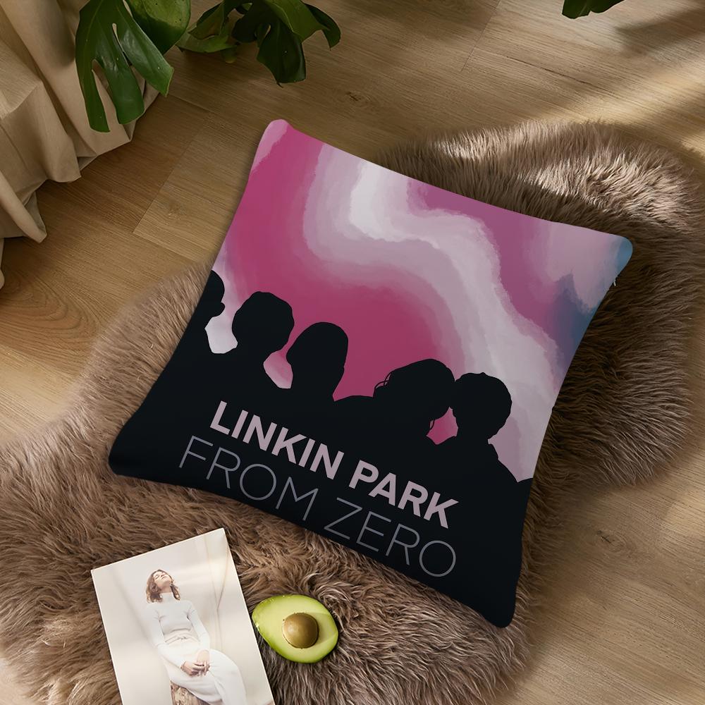 Band l-linkin p-park FROM ZERO Kissenbezug Wohnzimmer Akzent Couch Rückenstütze Quadratisch Lounge Erholsames Nickerchen Begleiter