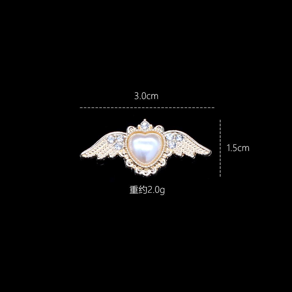 Xiaoxiangfeng Retro Old Series Alloy Jewelry Pearl Diamond Hole Shoes Diy Flat Bottom Buckle Mobile Phone Case Accessories