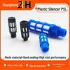 Pneumatic Solenoid Valve Silent Exhaust Silencer - High Pressure Gas, Plastic/Flat/Long Head Options