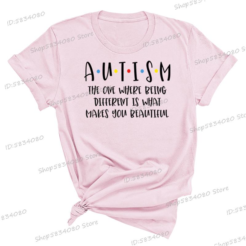 Autism Awareness Shirt Autism Acceptance T Shirt Gift Special Ed Gift Women Crew Neck Short Sleeve Tshirt Neurodiversity Tshirt