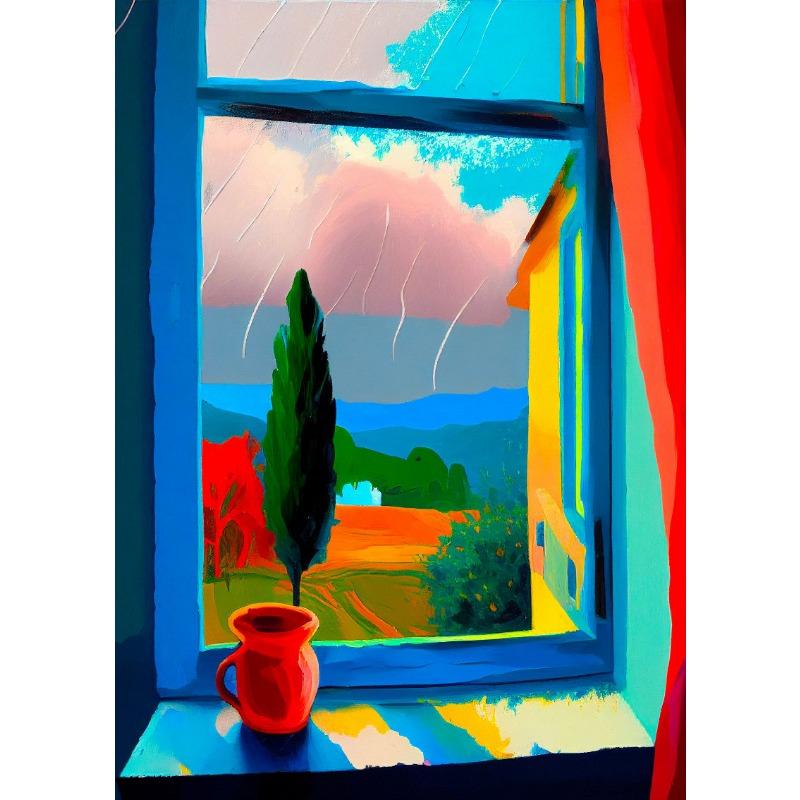 

Принт бассейна на закате в Палм-Спрингс, ретро-архитектура, постер, настенное искусство, холст, печать, меланхоличные картины, коттедж, бохо, домашний декор 21cm×30cm NoFrame