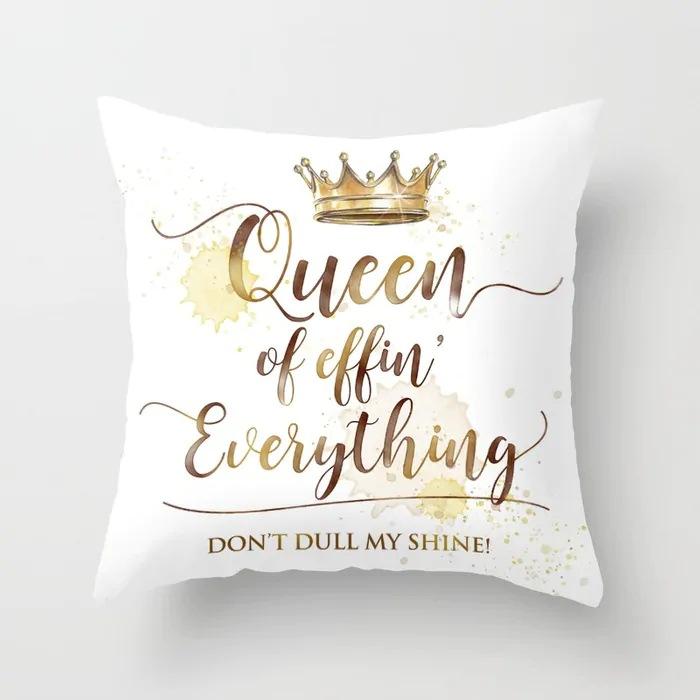 Peach Leather Velvet Yiwu Pillow Creative Home Car Cushion Picture Pillow Case Golden Bee Sofa