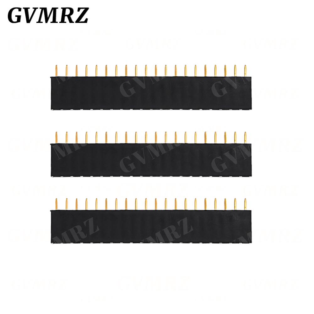 10PCS Single Row Pin Female Header Socket Pitch 2.54mm 1*2p 3p 4p 5p 6p 7p 8p 9p 10p 12p 14p 16p 18p 20p 22p 40p Pin Connector