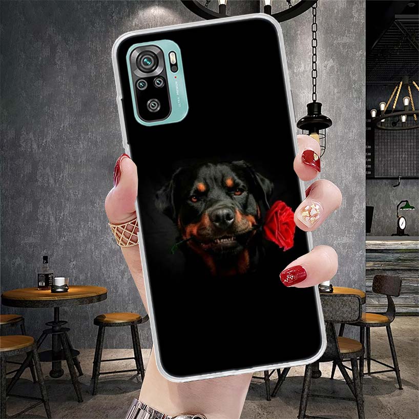 Rottweiler Dog Soft Phone Case For Xiaomi Redmi Note 15 14 14S 13 12 Pro Plus 12S 11 11S 11E 10 10S 11T 5G Fundas Coque Redmi No