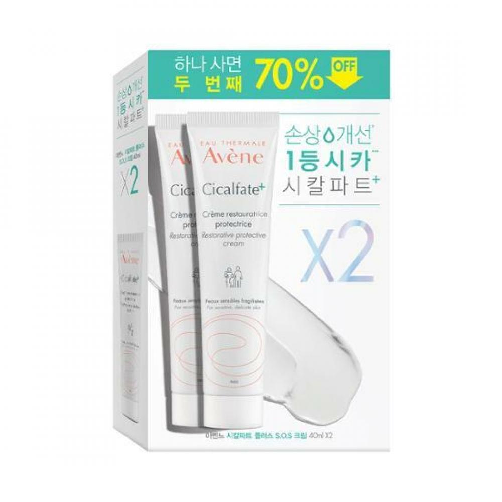 

Avene Cicalfate Plus Крем SOS Двойное Планирование (40мл+40мл)