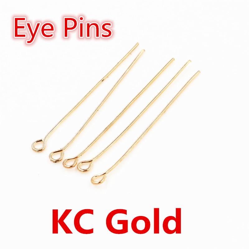 200pcs/Lot 16 20 25 30 35 40 45 50mm Flat Head/Ball Head/Eye Head Pins Metal Headpins For Jewelry Findings Making DIY Supplies