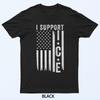 Ich unterstütze ICE, Einwanderungsbeamte Amerikanische Flagge T-Shirt