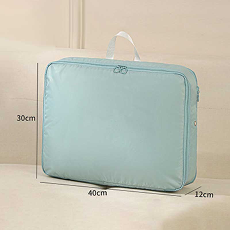 

Ультракомпактный органайзер для самостоятельного сжатия, сумка для хранения компрессионных одеял, вместительный органайзер для шкафа, StoragePouch 40x12x30cm синий