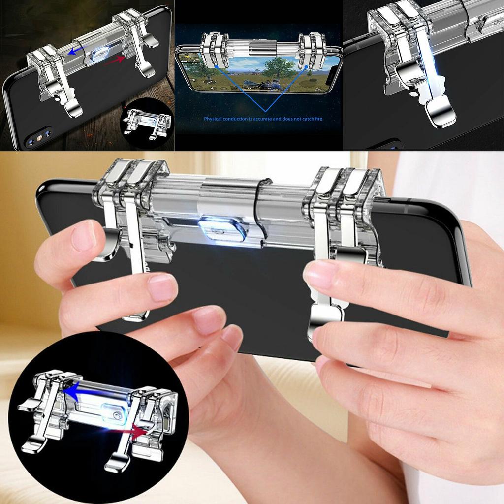 Buy Game Controller PUBG Mobile Phone Gaming Trigger Fire Button Handle ...