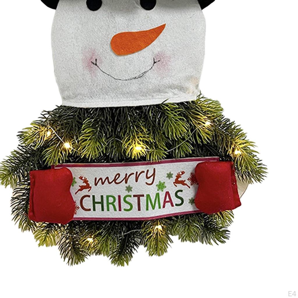 Christmas Tree Ornament Handcraft Creative with Hanging Ropes Lights Xmas Pendant